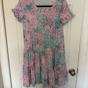 Lilly Pulitzer knit Dress in Pink and Green